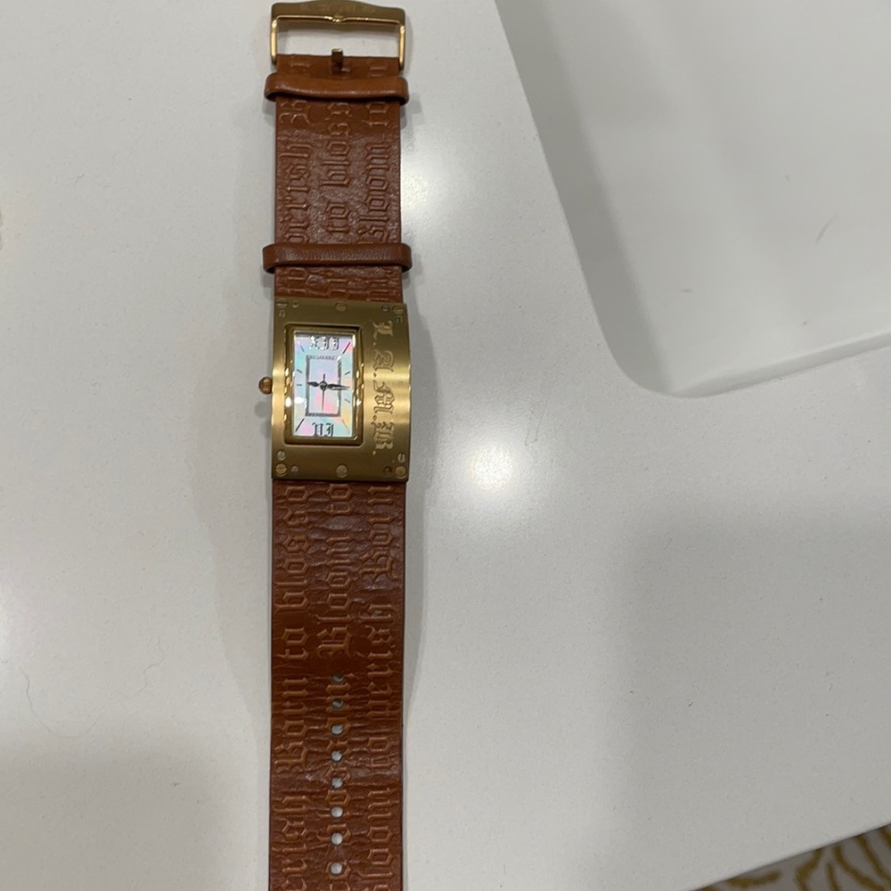 L.A.M.B. Leather watch